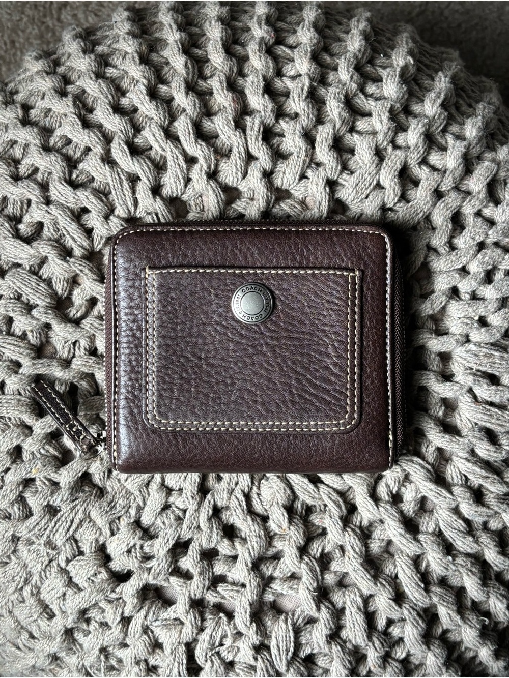 🤎🍁🍂Y2K COACH Chelsea Zip Around French Wallet🍂🍁🤎